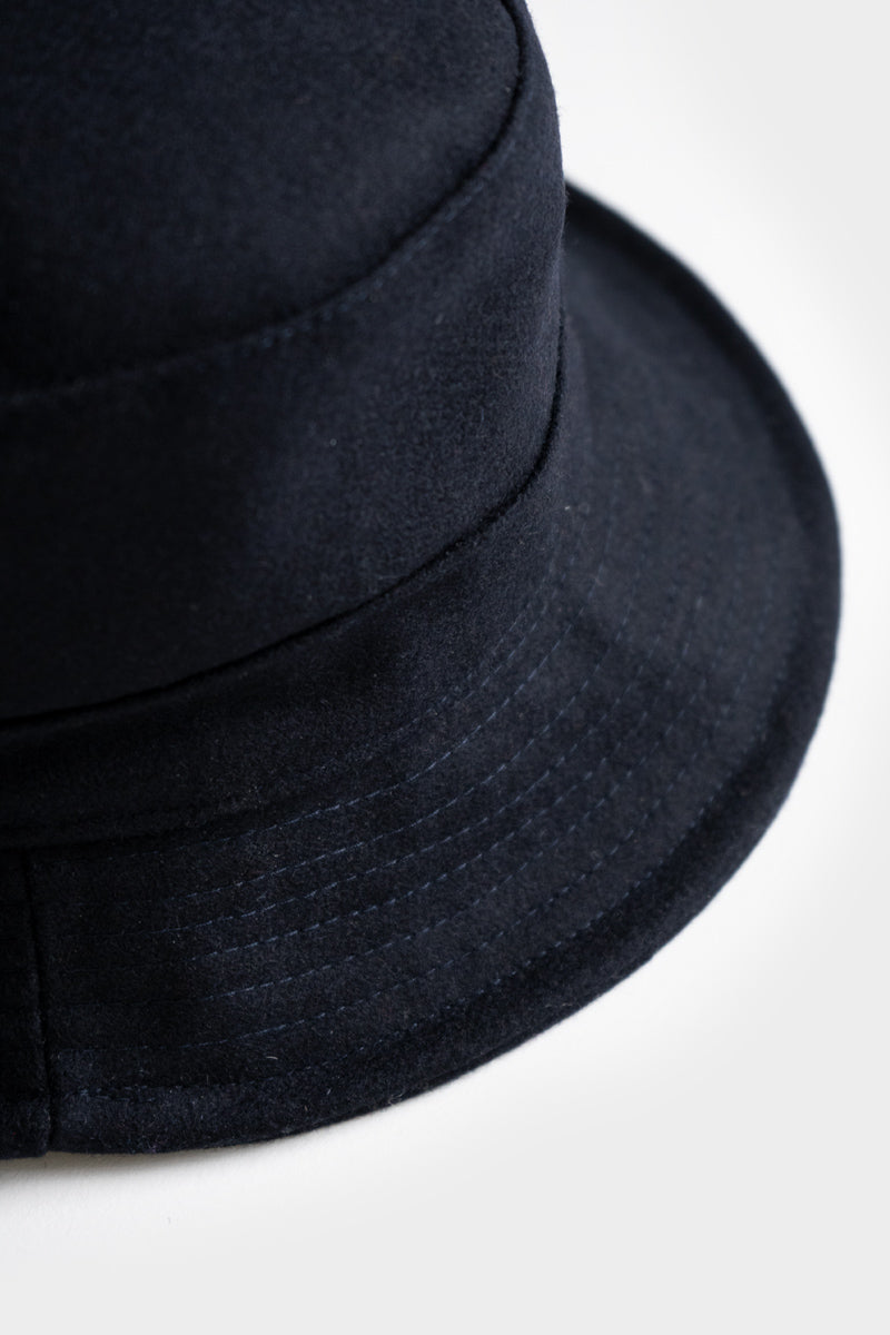 Blu Marina | Cappello Bucket Panno Lana Rigenerata Jules