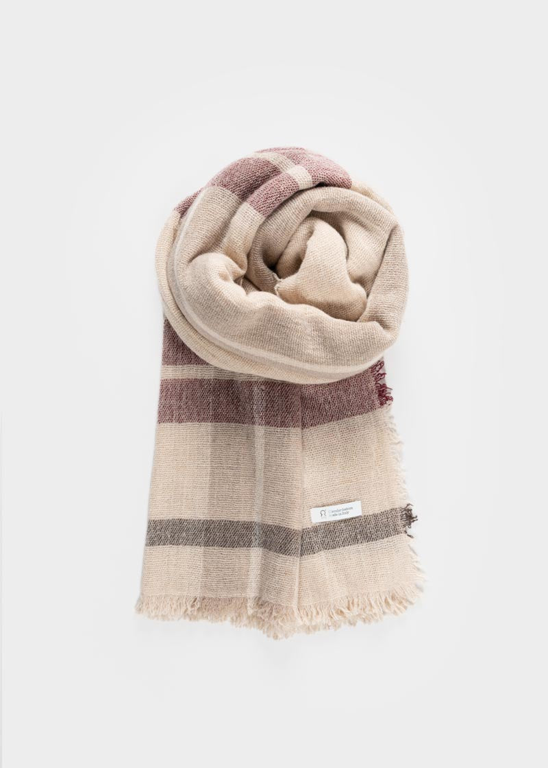 Kefiah Pashmina Donna Uomo Cashmere Rigenerato Clori - Rifò Lab Moda circolare made in Italy