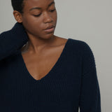 Maglia Donna Cashmere Rigenerato Ester Blu