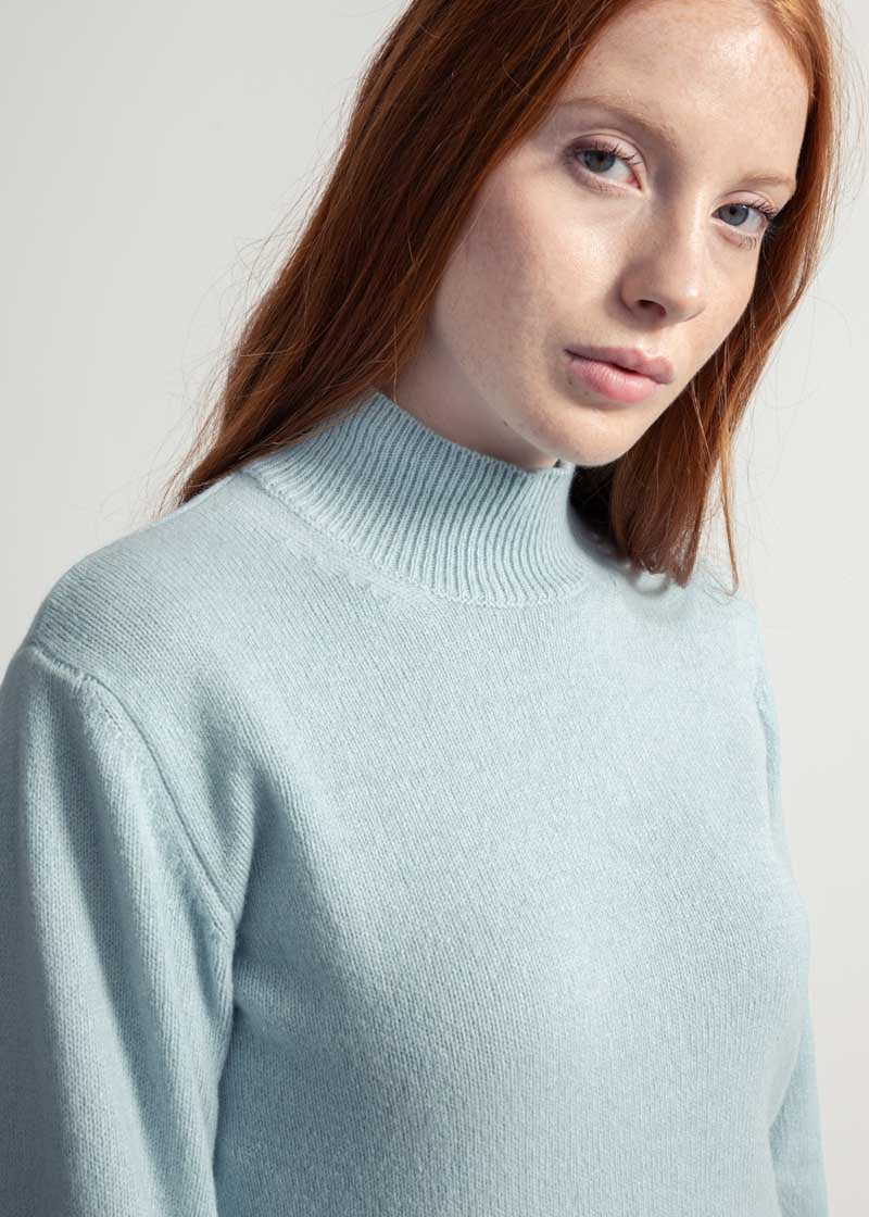 Maglia Donna Cashmere Rigenerato Ada Azzurro