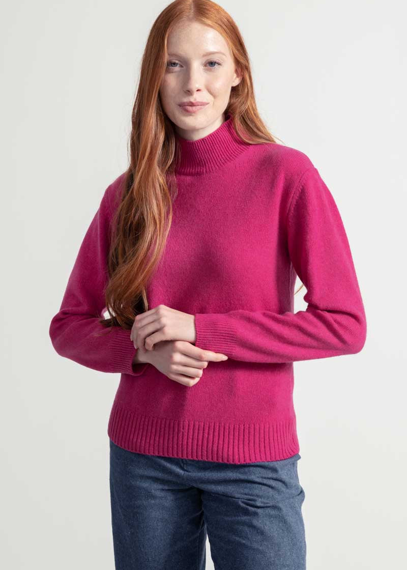 Maglia Donna Cashmere Rigenerato Ada Rosa