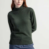 Maglia Donna Cashmere Rigenerato Ada Verde Muschio