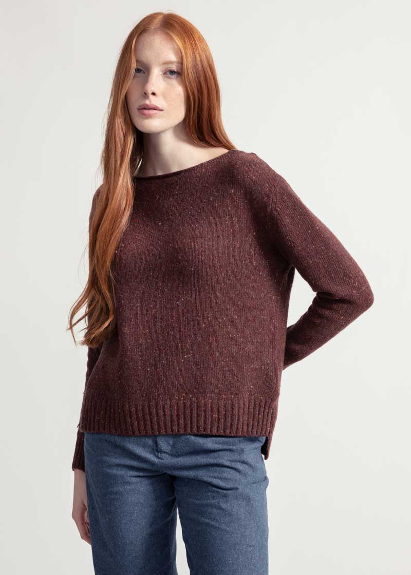 Maglia Donna Cashmere Rigenerato Eloisa Arancio