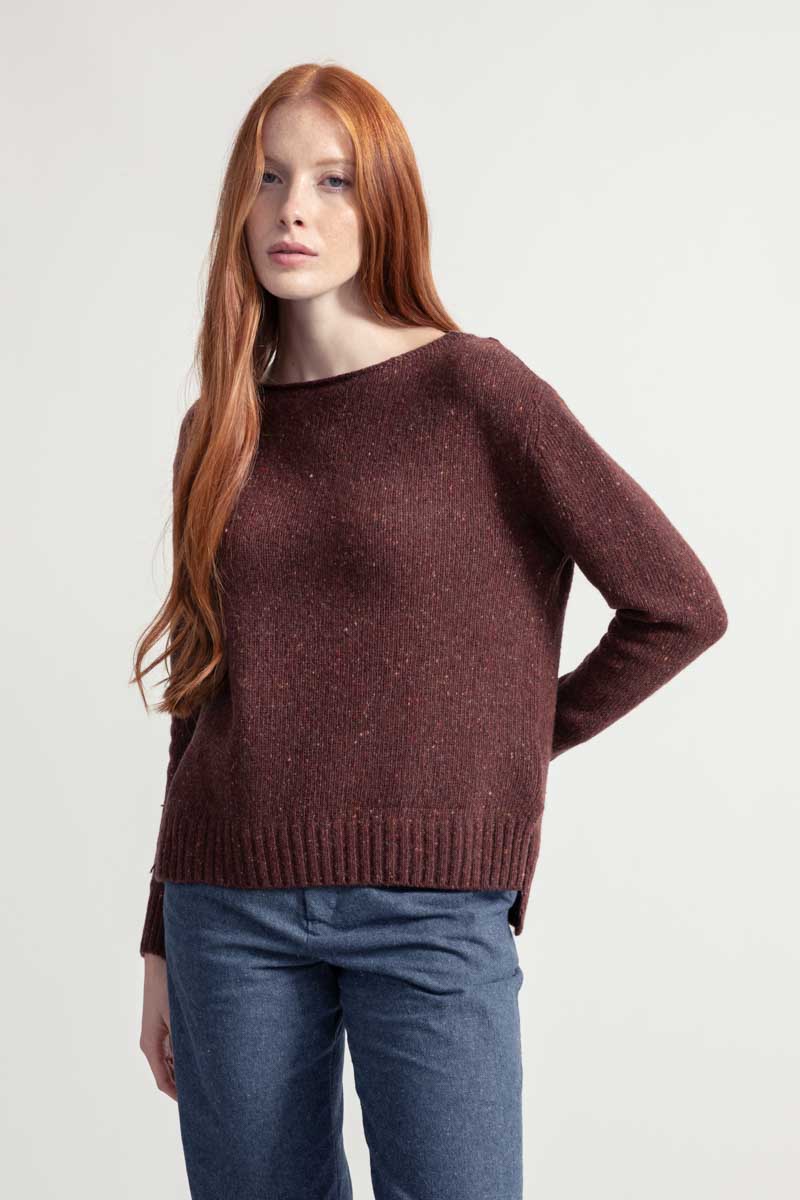 Maglia Donna Cashmere Rigenerato Eloisa Arancio