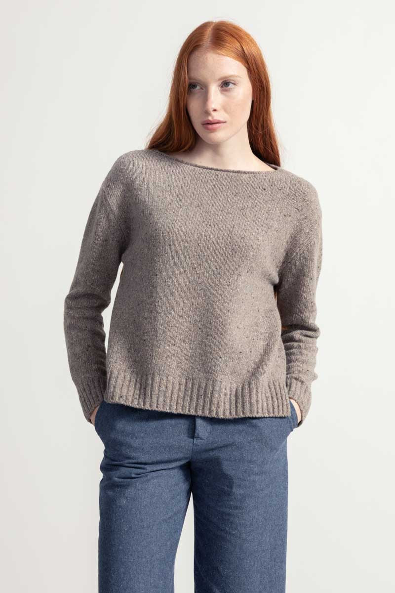 Maglia Donna Cashmere Rigenerato Eloisa Beige