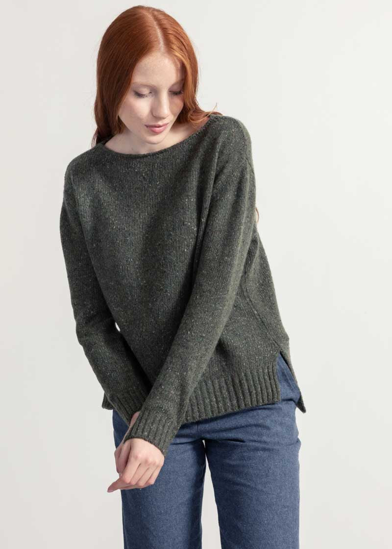 Maglia Donna Cashmere Rigenerato Eloisa Verde