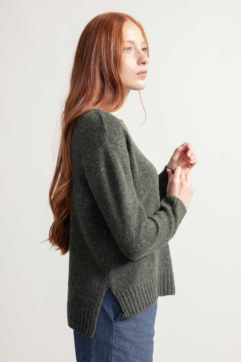 Maglia Donna Cashmere Rigenerato Eloisa Verde