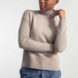 Beige Sabbia | Maglia Donna Cashmere Rigenerato Erminia