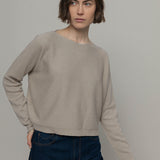 Beige Cantuccino | Maglia Donna Cashmere Rigenerato Silvia