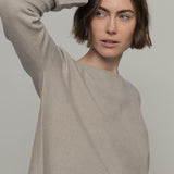 Beige Cantuccino | Maglia Donna Cashmere Rigenerato Silvia