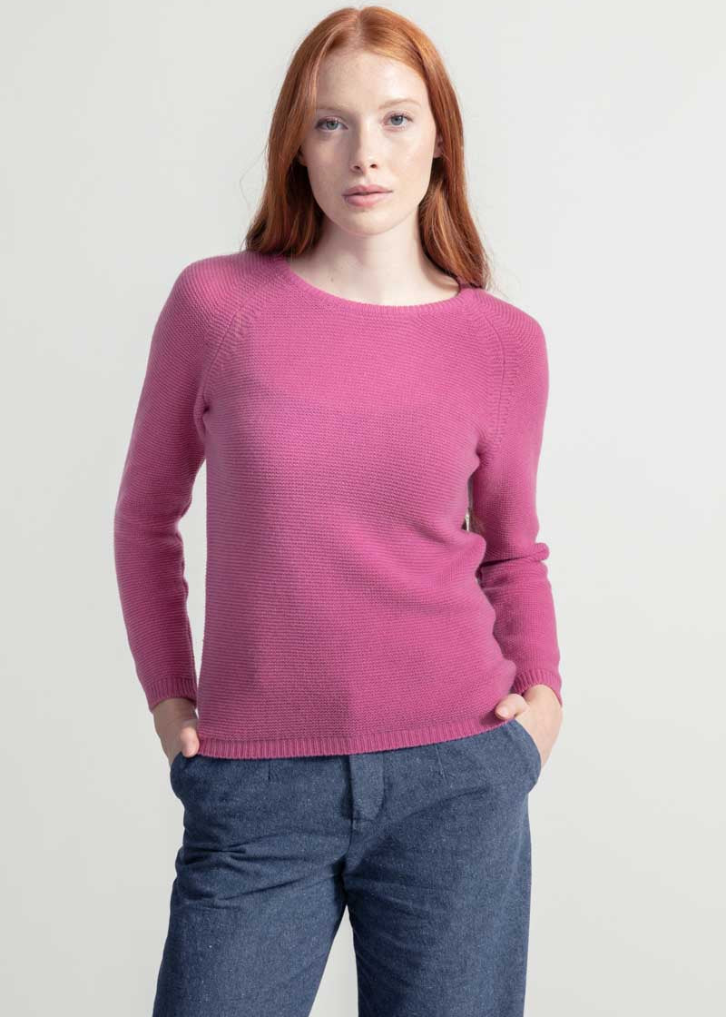 Maglia Donna Cashmere rigenerato Giulietta Rosa Confetto