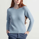 Maglia Donna Cashmere Rigenerato Giulietta Azzurro