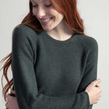 Verde Foresta | Maglia cashmere rigenerato