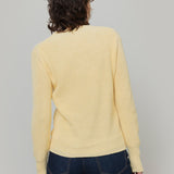 Giallo Crema | Maglia Donna Cotone Rigenerato Olga