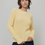 Giallo Crema | Maglia Donna Cotone Rigenerato Olga