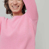 Rosa Ciliegio | Maglia Donna Cotone Rigenerato Olga