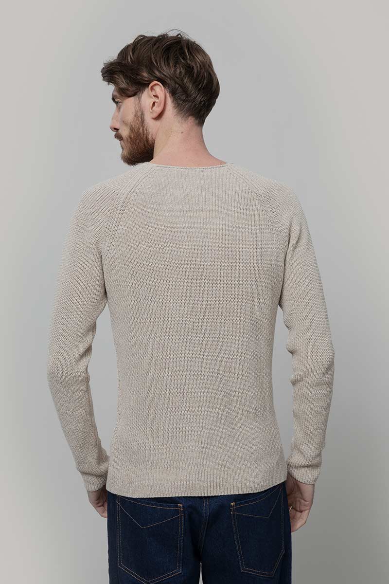 Maglia Uomo Cotone Rigenerato Francesco Beige