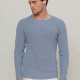 Maglia Uomo Cotone Rigenerato Francesco Blu Azzurro