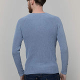 Maglia Uomo Cotone Rigenerato Francesco Blu Azzurro