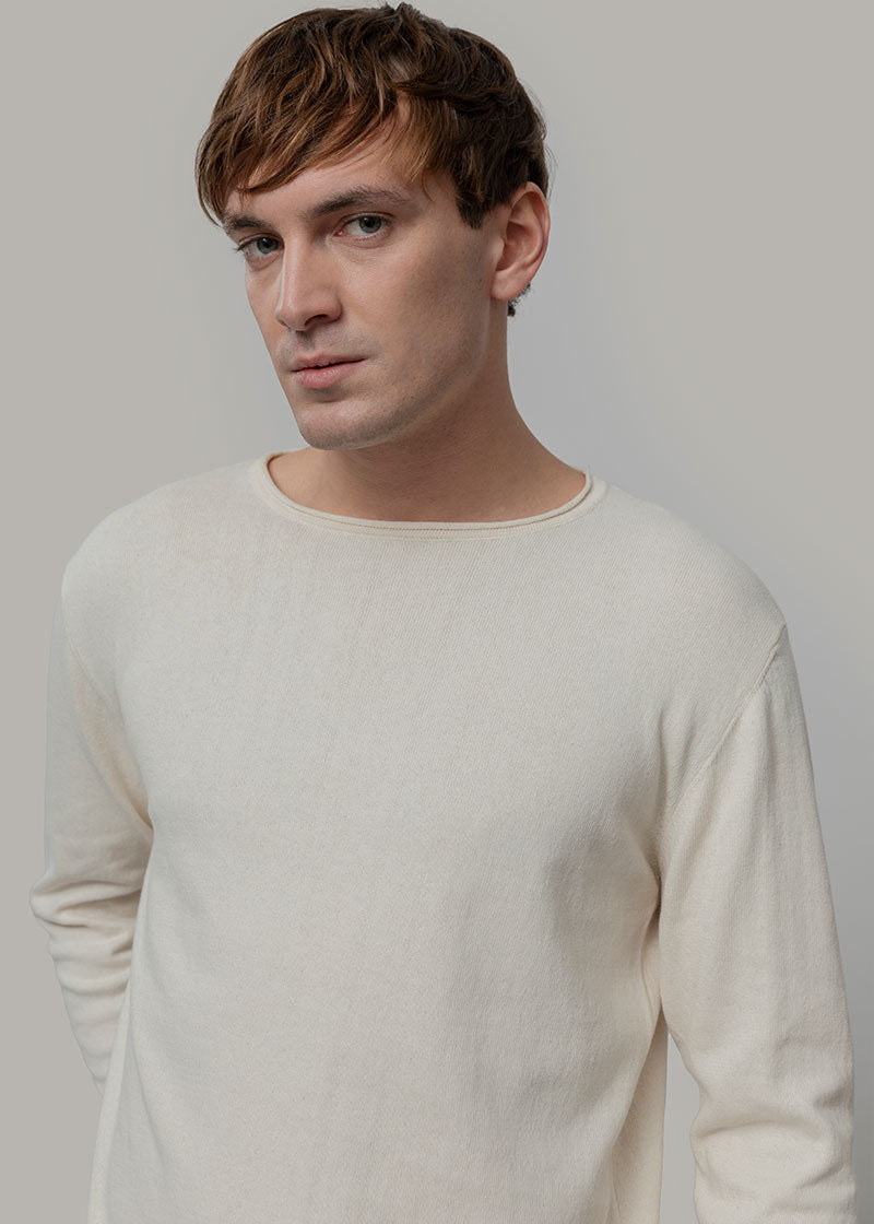 Maglia Uomo Cotone Rigenerato Jago Bianco