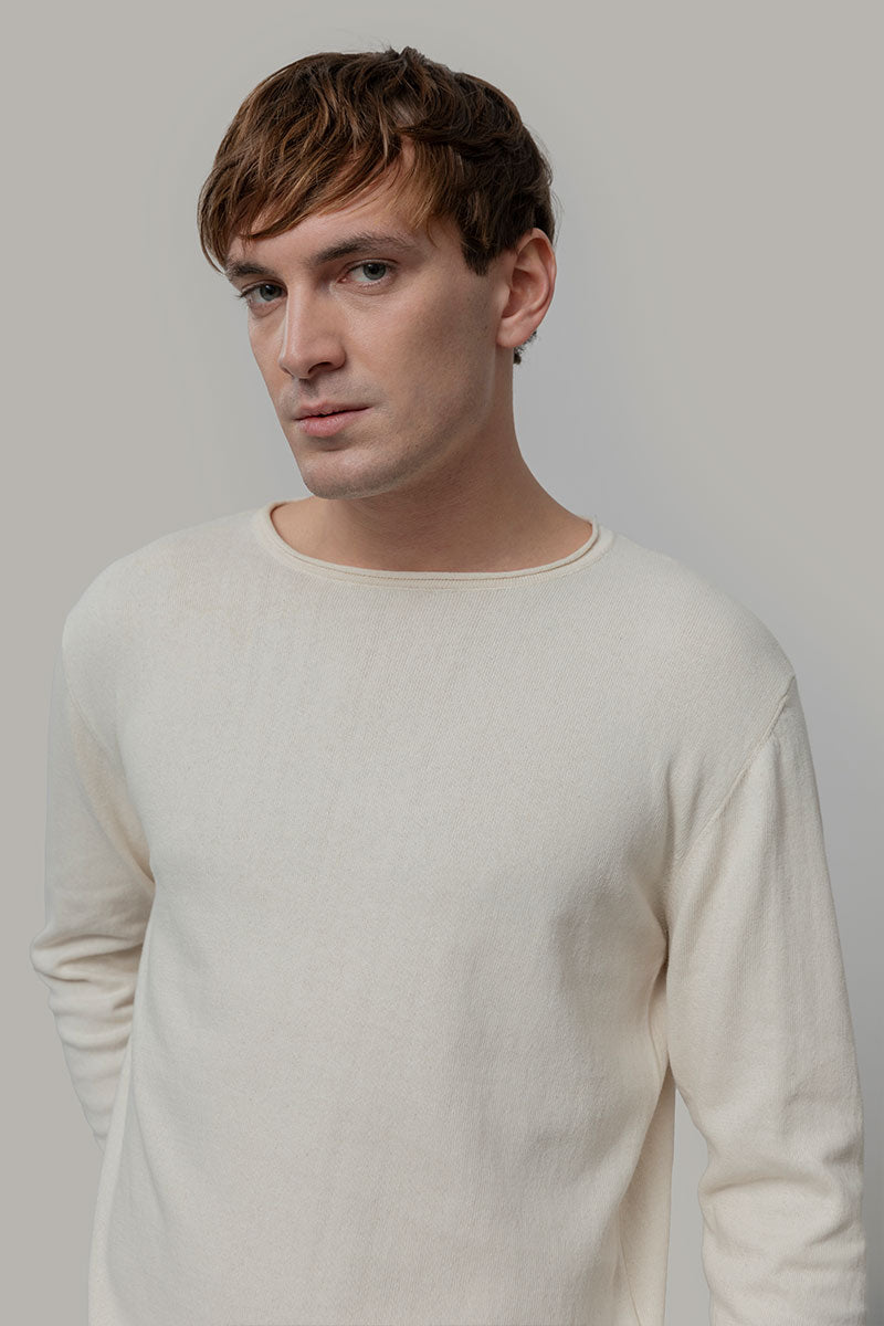 Maglia Uomo Cotone Rigenerato Jago Bianco