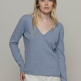 Maglia Donna Cotone Rigenerato Aura Blu