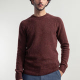 Maglia Girocollo Unisex Cashmere Rigenerato Alfredo Arancio Corten