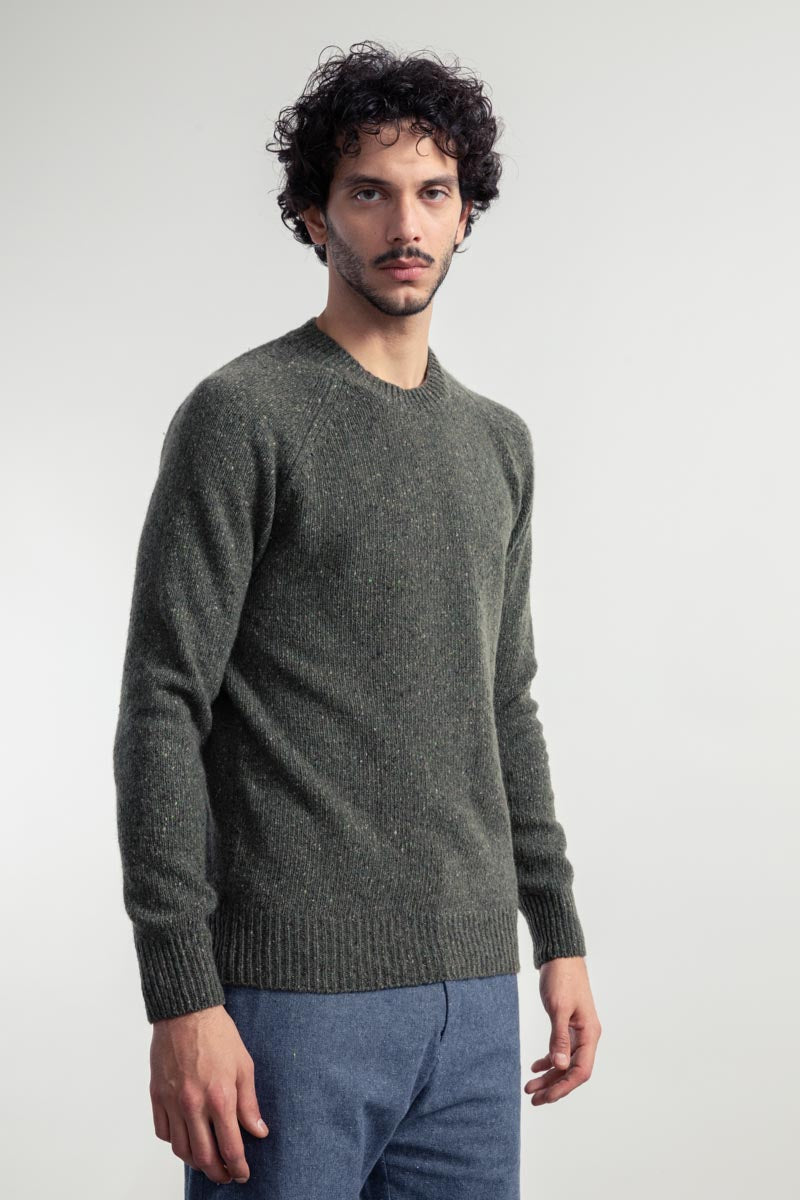 Verde Abete | Maglia Unisex Cashmere Rigenerato Alfredo