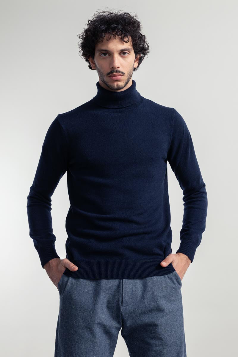 Rifò ALBERTO Maglia Collo Alto Uomo Cashmere Rigenerato