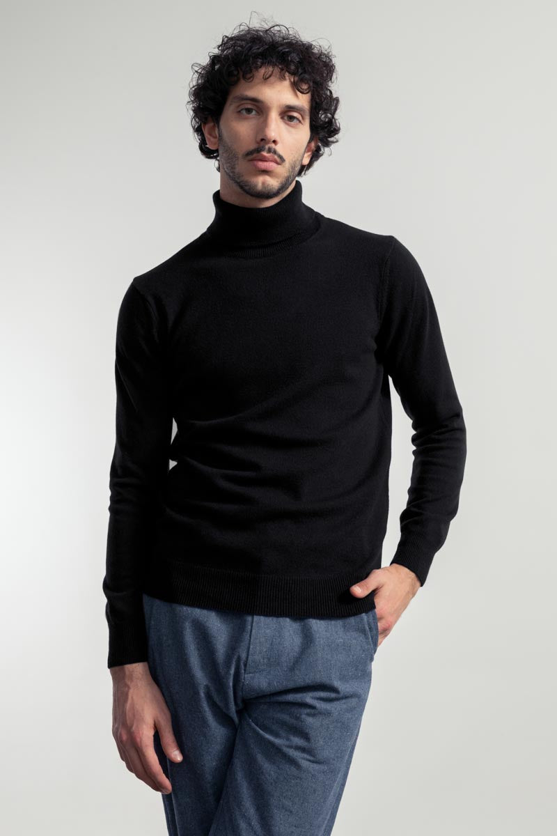 Rifò ALBERTO Maglia Collo Alto Uomo Cashmere Rigenerato