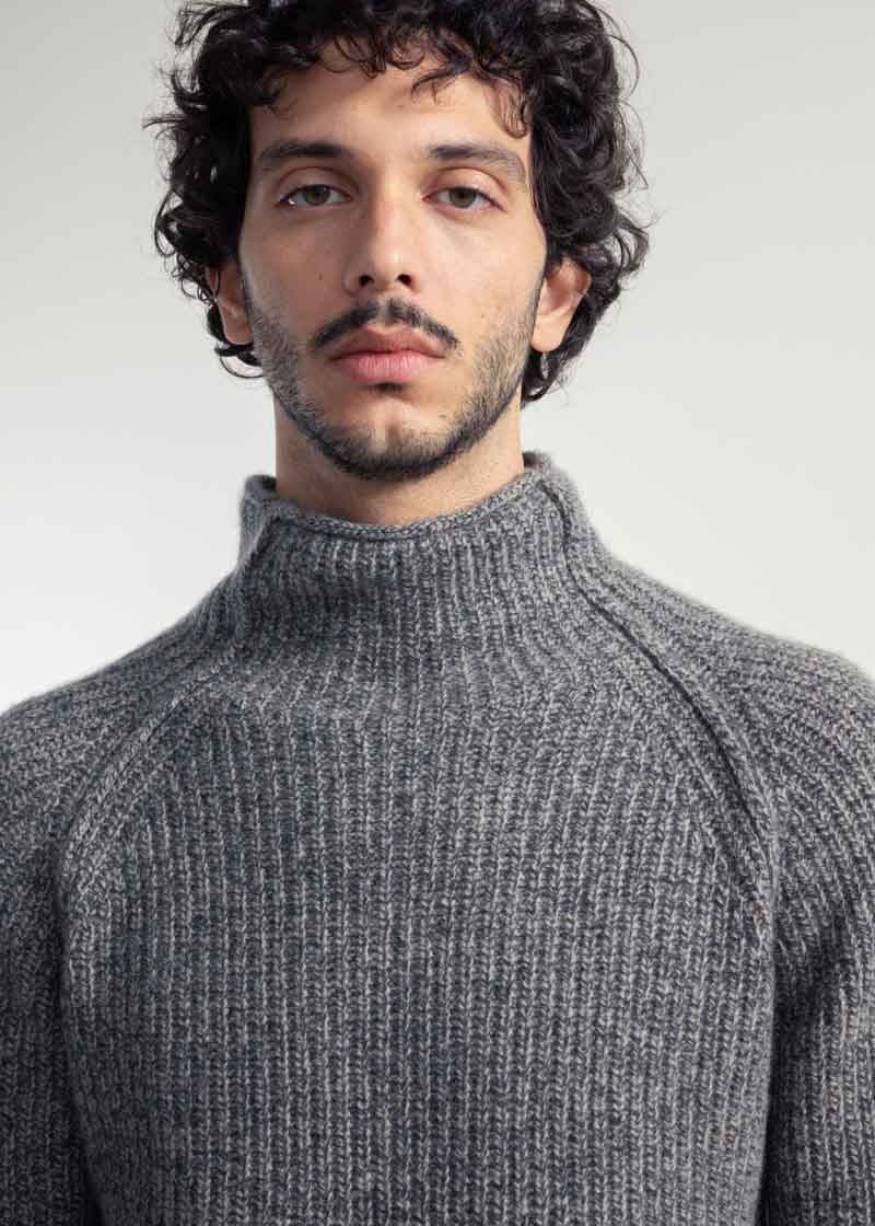 Maglia Uomo Cashmere Rigenerato Artemio Grigio