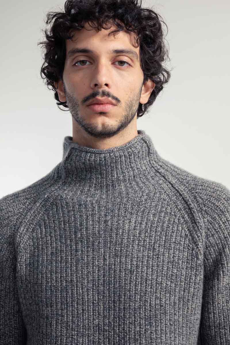 Maglia Uomo Cashmere Rigenerato Artemio Grigio