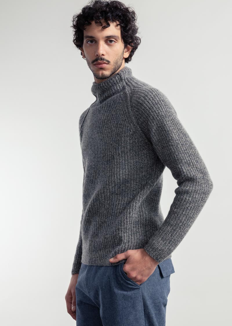 Maglia Uomo Cashmere Rigenerato Artemio Grigio