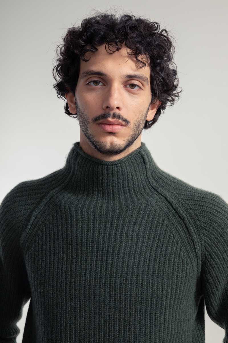 Maglia Uomo Cashmere Rigenerato Artemio Verde