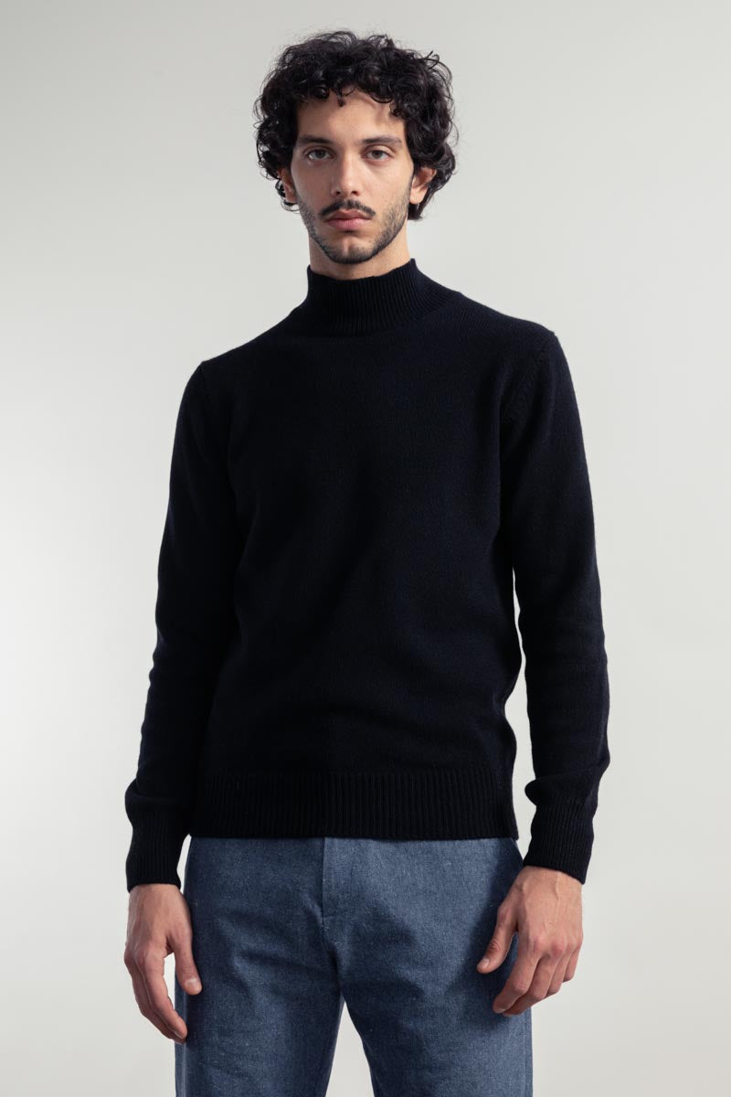 Rifò CLEMENTE Maglia Collo Alto Uomo Cashmere Rigenerato