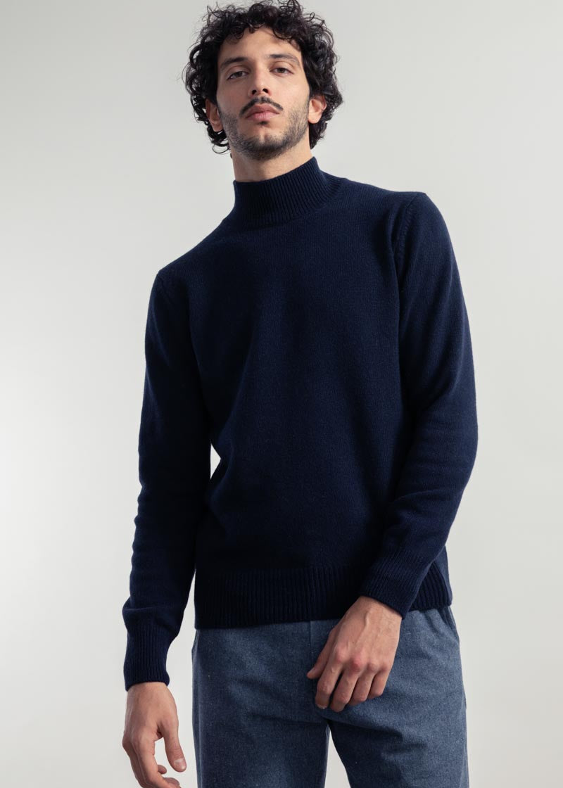 Blu Mora | Maglia Uomo Cashmere Rigenerato Clemente