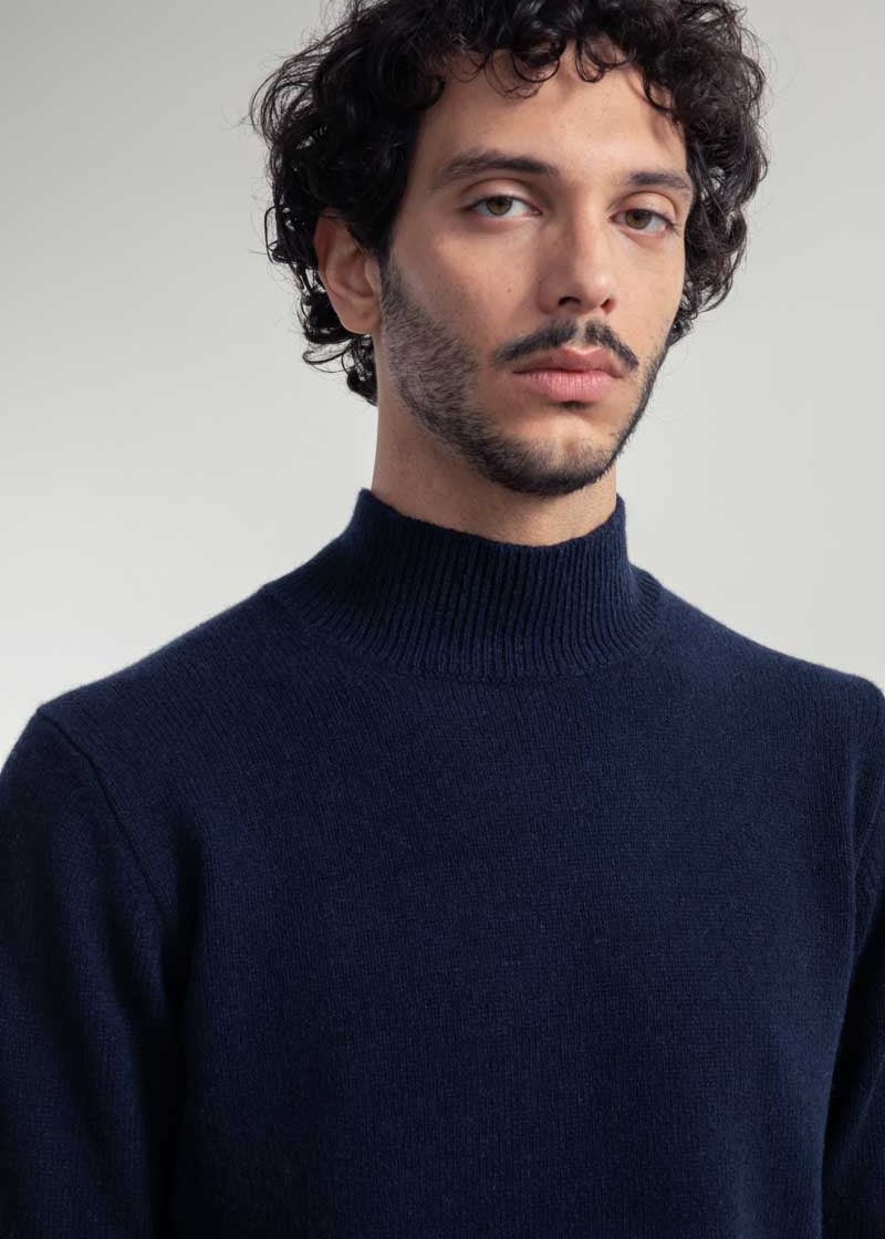 Blu Mora | Maglia Uomo Cashmere Rigenerato Clemente