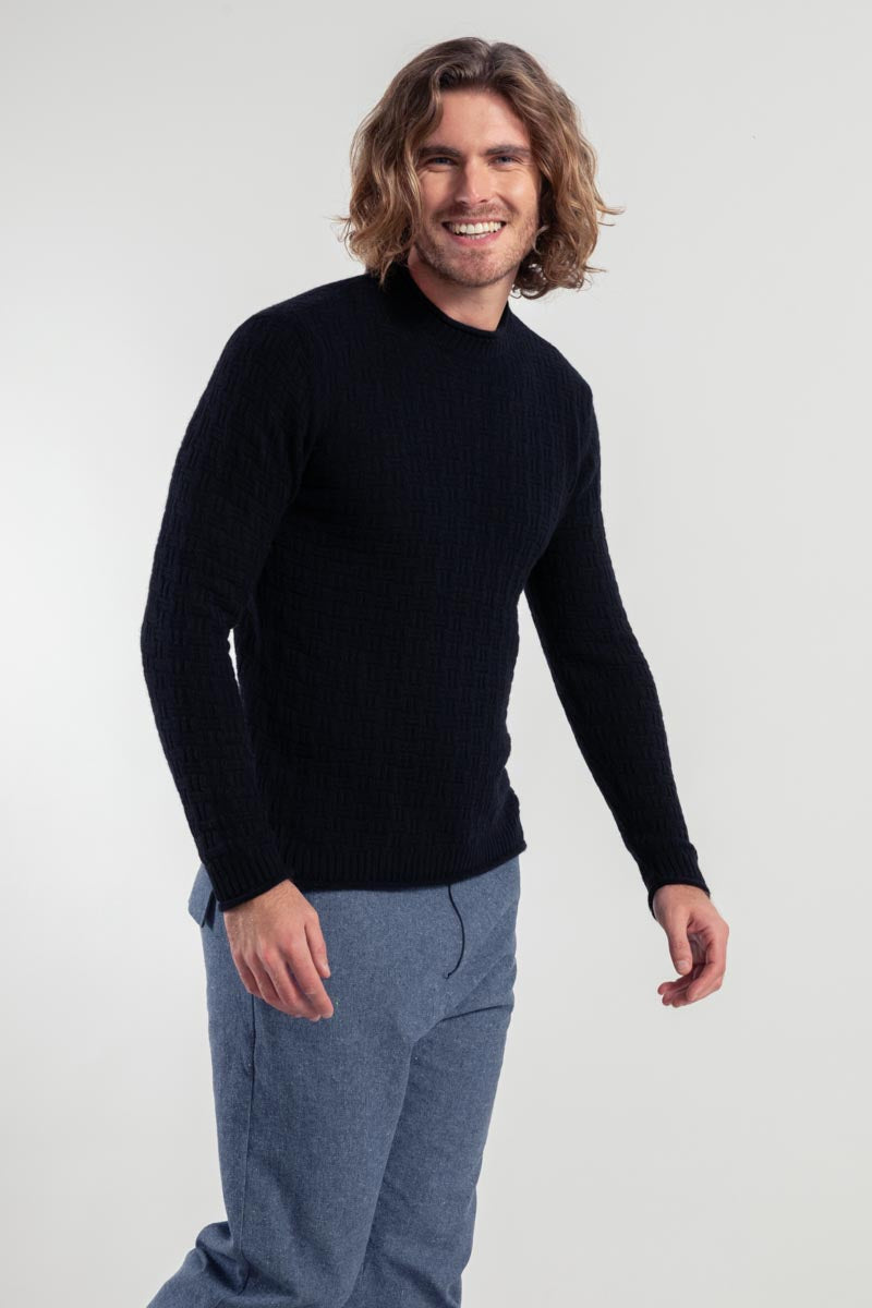 Rifò FERNANDO Maglia Uomo Cashmere Rigenerato