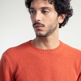 Maglia Uomo Cashmere Rigenerato Romeo Arancio Zucca