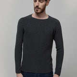 Maglia Uomo Cotone Rigenerato Francesco Grigio Nero