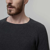 Maglia Uomo Cotone Rigenerato Francesco Grigio Nero