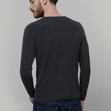 Maglia Uomo Cotone Rigenerato Francesco Grigio Nero