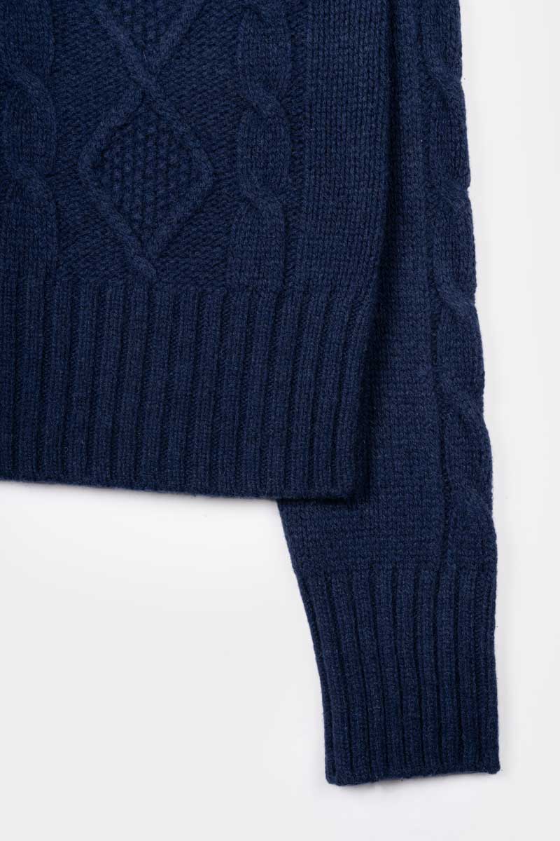 Maglia Navy Knitting Yarn 2024 Cashmere Sweater