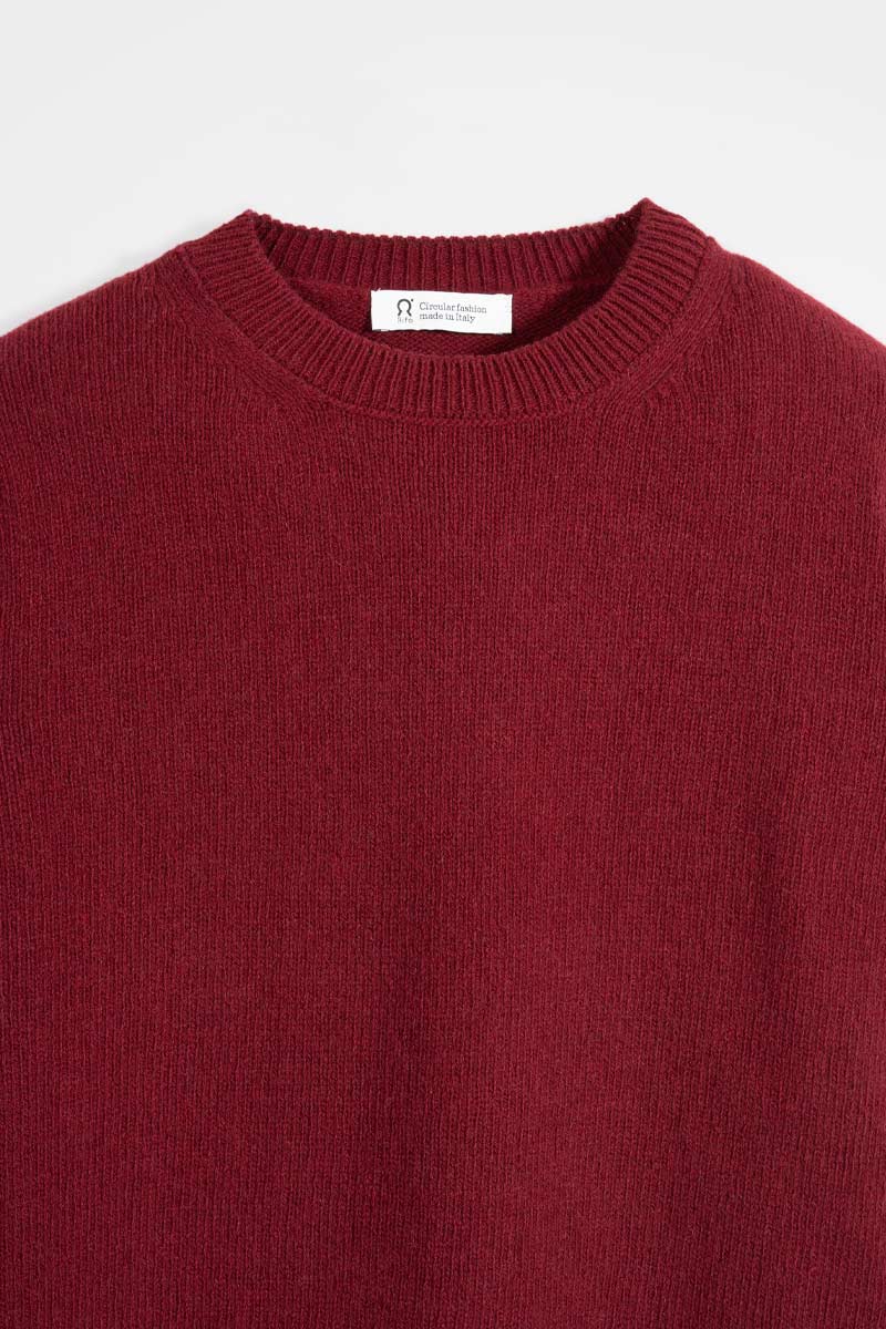 Maglia Girocollo Donna Cashmere Rigenerato Edda - Rifò Lab Moda circolare made in Italy