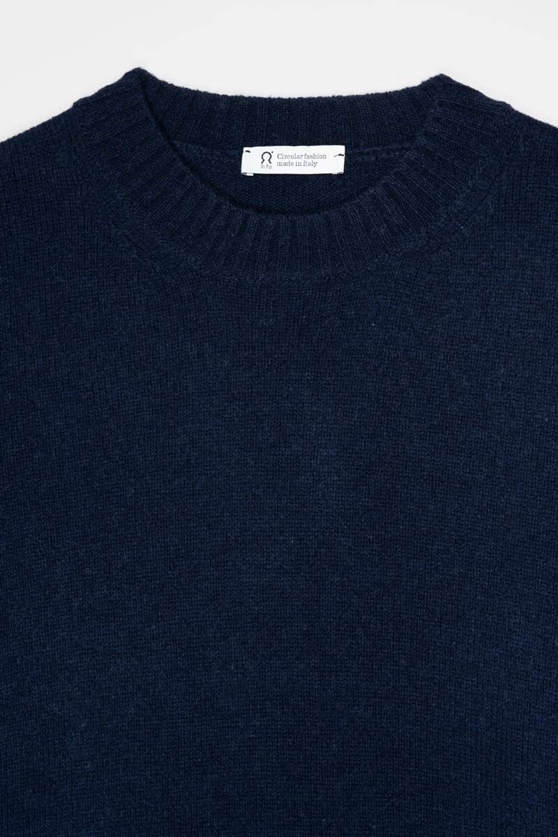 Blu Mora | Maglia Uomo Lana Rigenerata Ferruccio