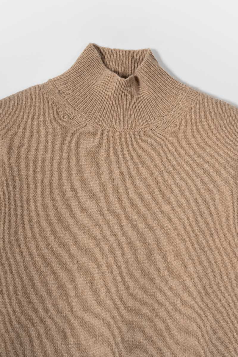 Maglia Collo Alto Donna Cashmere Rigenerato Ada - Rifò Lab Moda circolare made in Italy