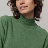 Maglia Donna Cashmere Rigenerato Ada Verde Bietola - Rifò moda circolare made in Italy