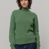Maglia Donna Cashmere Rigenerato Ada Verde Bietola - Rifò moda circolare made in Italy