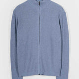 Cardigan Cotone Uomo - cardigan con zip uomo cotone rigenerato - Moda Circolare made in Italy Rifò