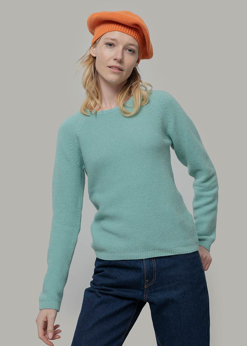 Verde Menta | Maglia cashmere rigenerato